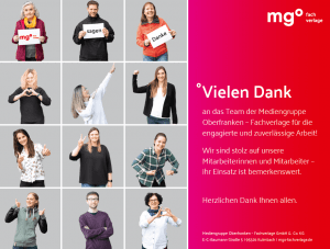 DankesanzeigeFV Die mgo-Fachverlage sagen DANKE