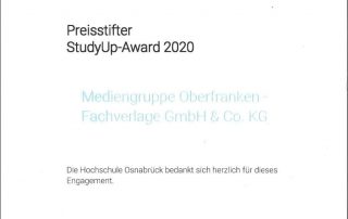 StudyUP-Award 2020 - Fachverlage stiften Preis für Abschlussarbeit