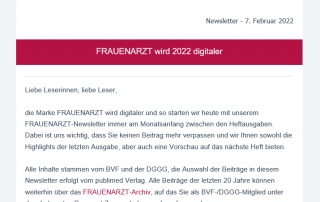 FRAUENARZT wird digital