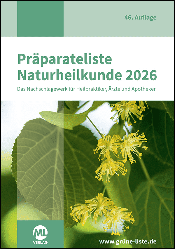 Das Cover der Präparateliste Naturheilkunde 2026.